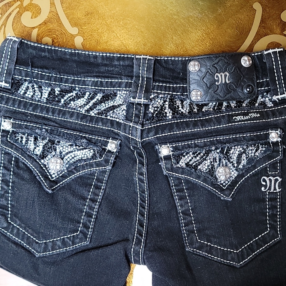 Miss me zebra print boot cut size 28